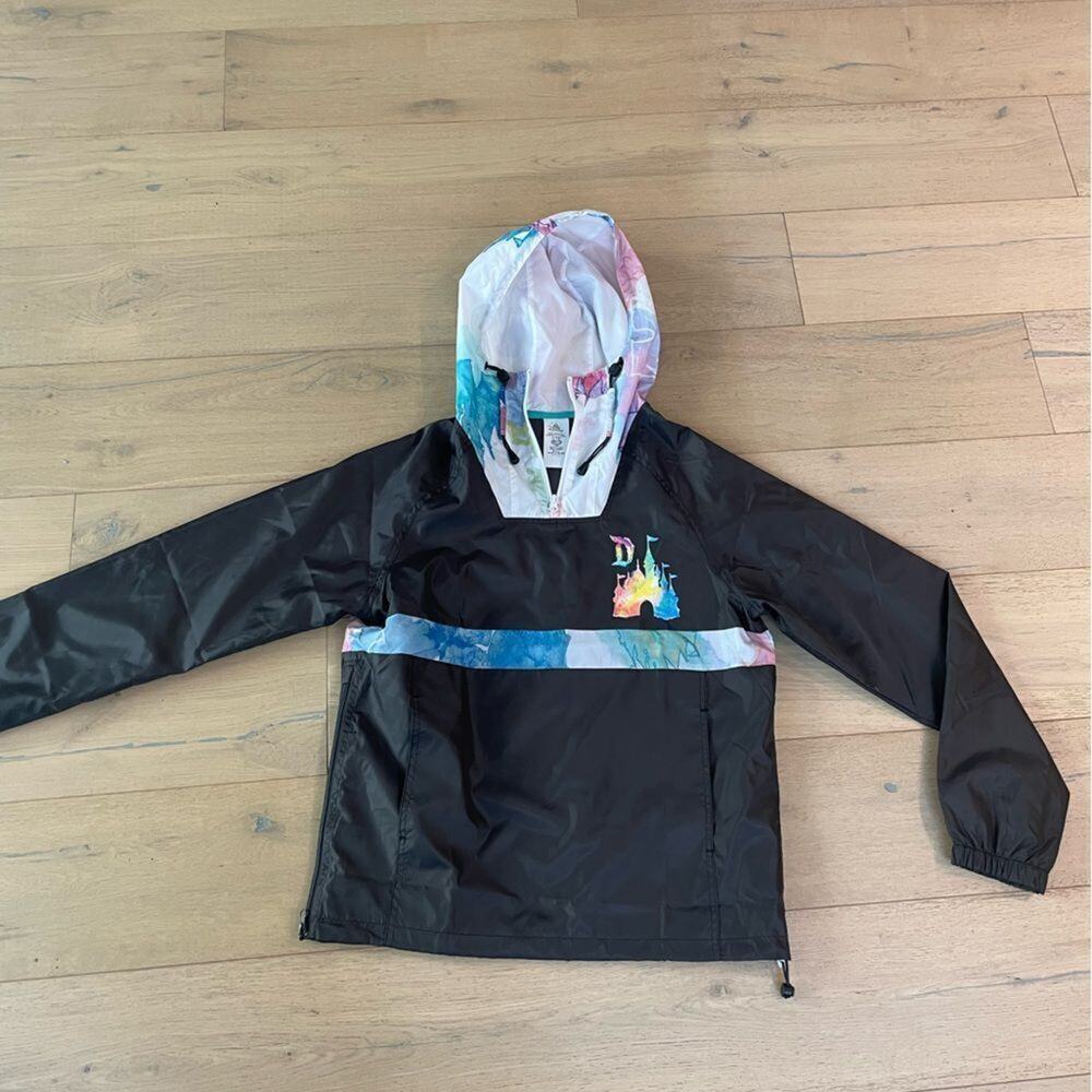 Disney Disneyland Spring Tie Dye Windbreaker Rain Coat jacket New size Small - Picture 2 of 4